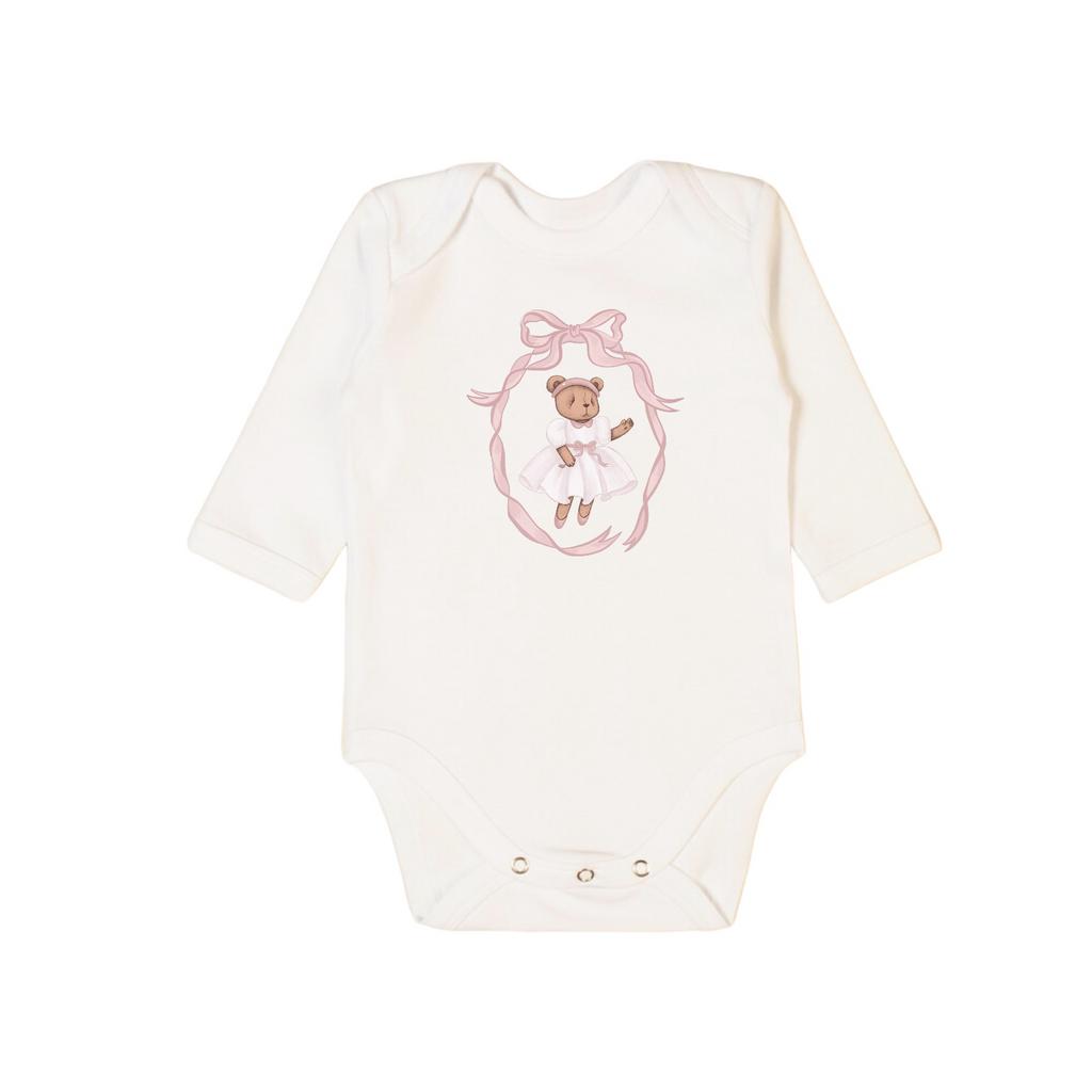 Боди с длинным  рукавом Bonny Vintage цвет розовый