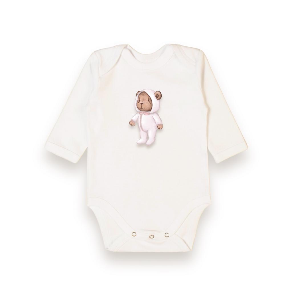 Боди с длинным  рукавом baby Bonny цвет розовый