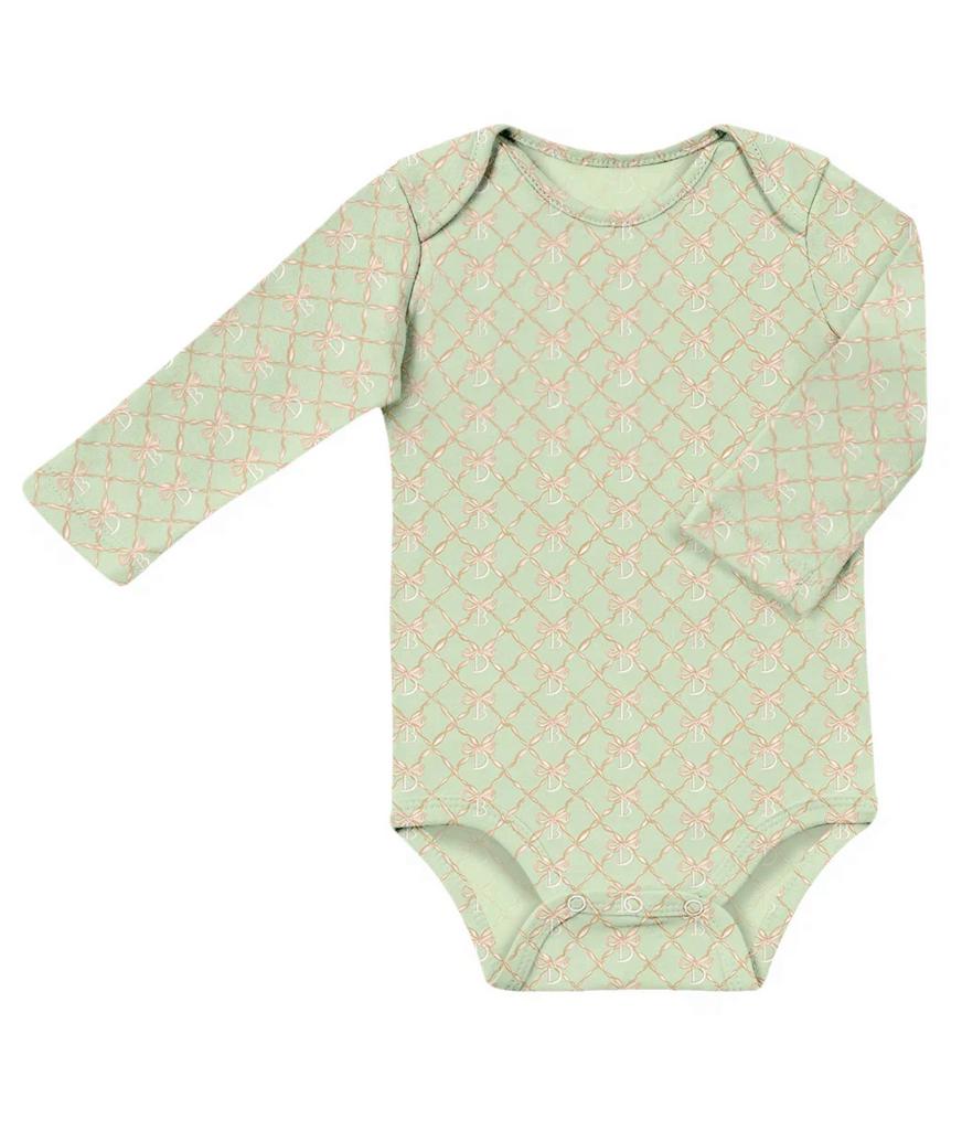 Боди с длинным рукавом Color Dava цвет: фисташковый