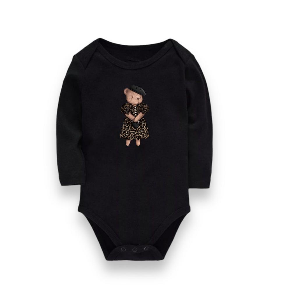 Боди с длинным рукавом черный Monica