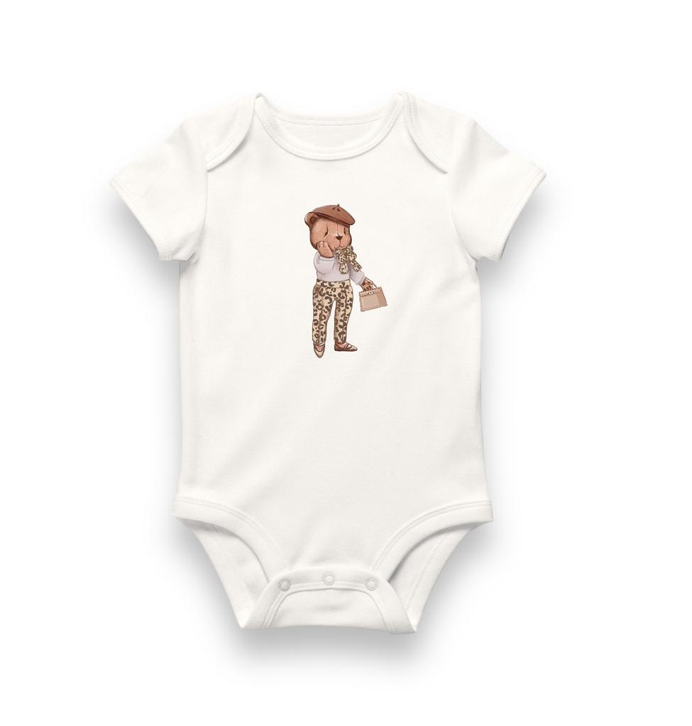 Боди с коротким   рукавом Leopard Brown