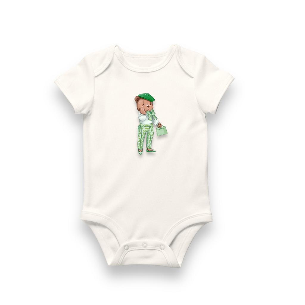 Боди с коротким   рукавом Leopard Green