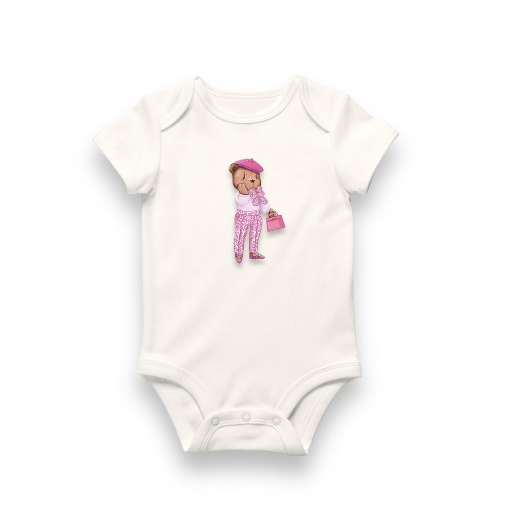 Боди с коротким   рукавом Leopard Pink