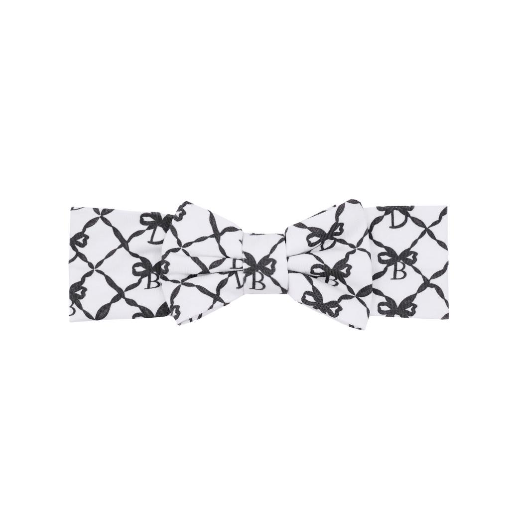 Трикотажная повязка "Dava" цвет:  белый/черный