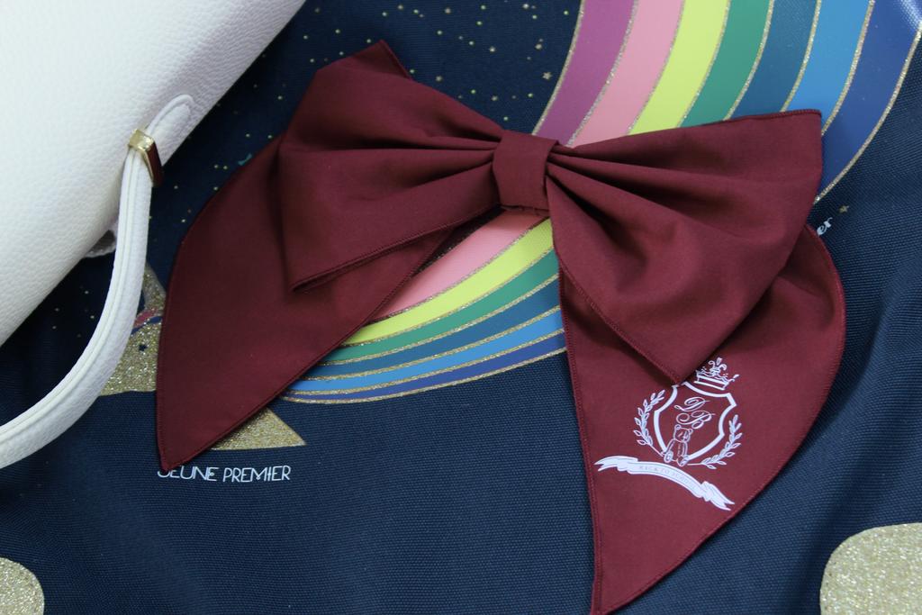 Бант на заколке  «OKSFORD». цвет: бордовый