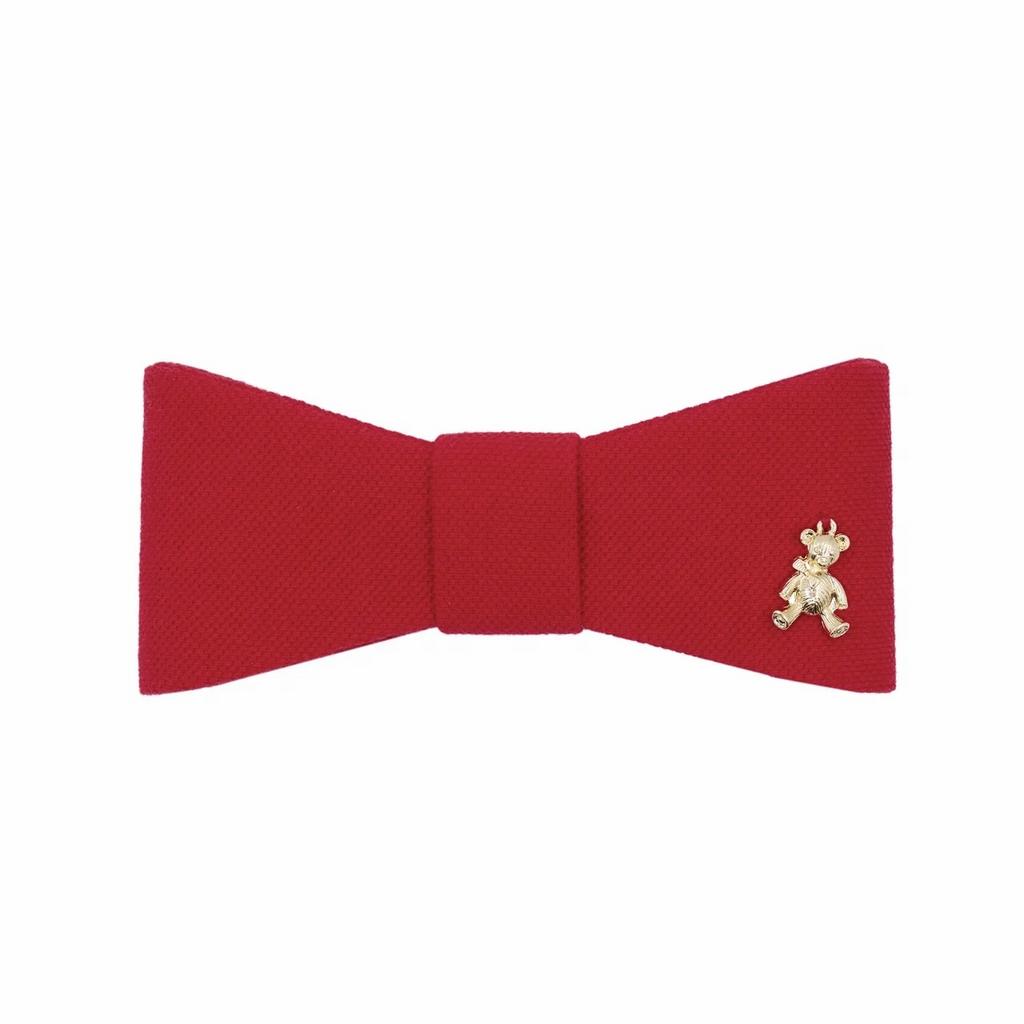 Бант на заколке "Betty Dolce red"