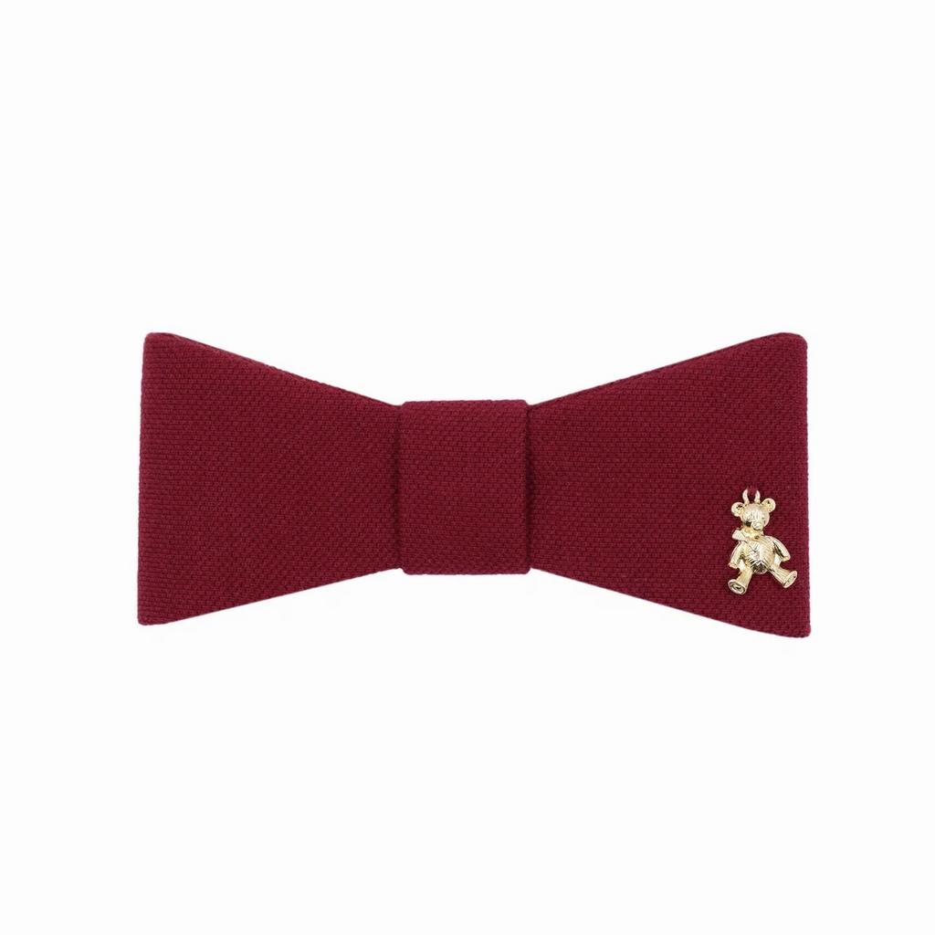 Бант на заколке "Betty Dolce wine red"