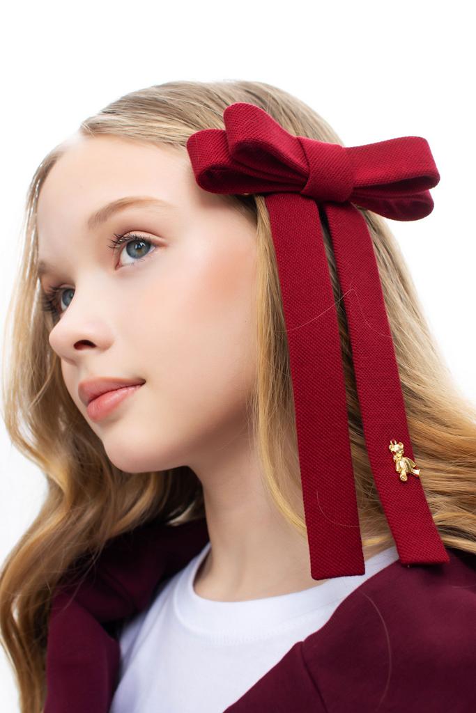 Бант  на заколке "Bonny Dolce" цвет: wine red