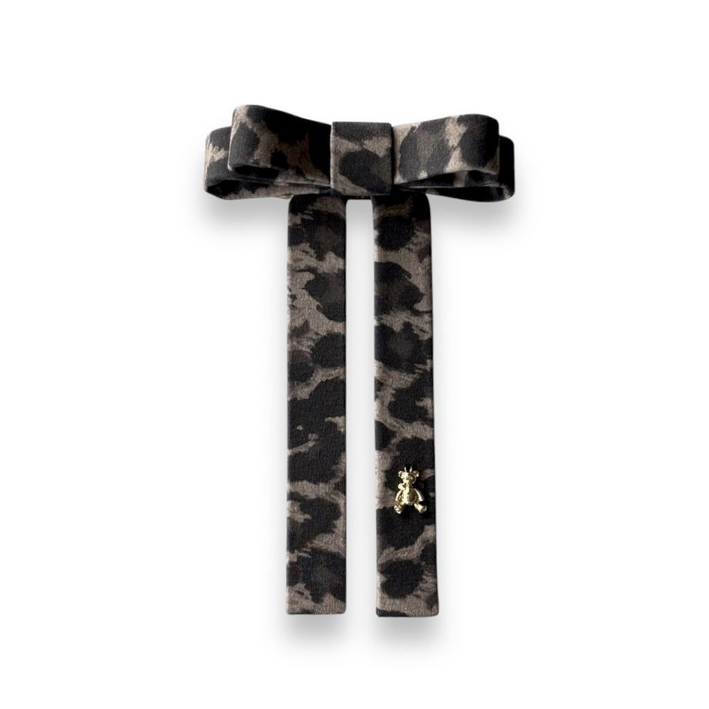 Бант  на заколке "Bonny Monica Leopard”