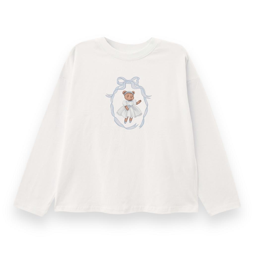 Лонгслив молочный  Bonny Vintage Blue