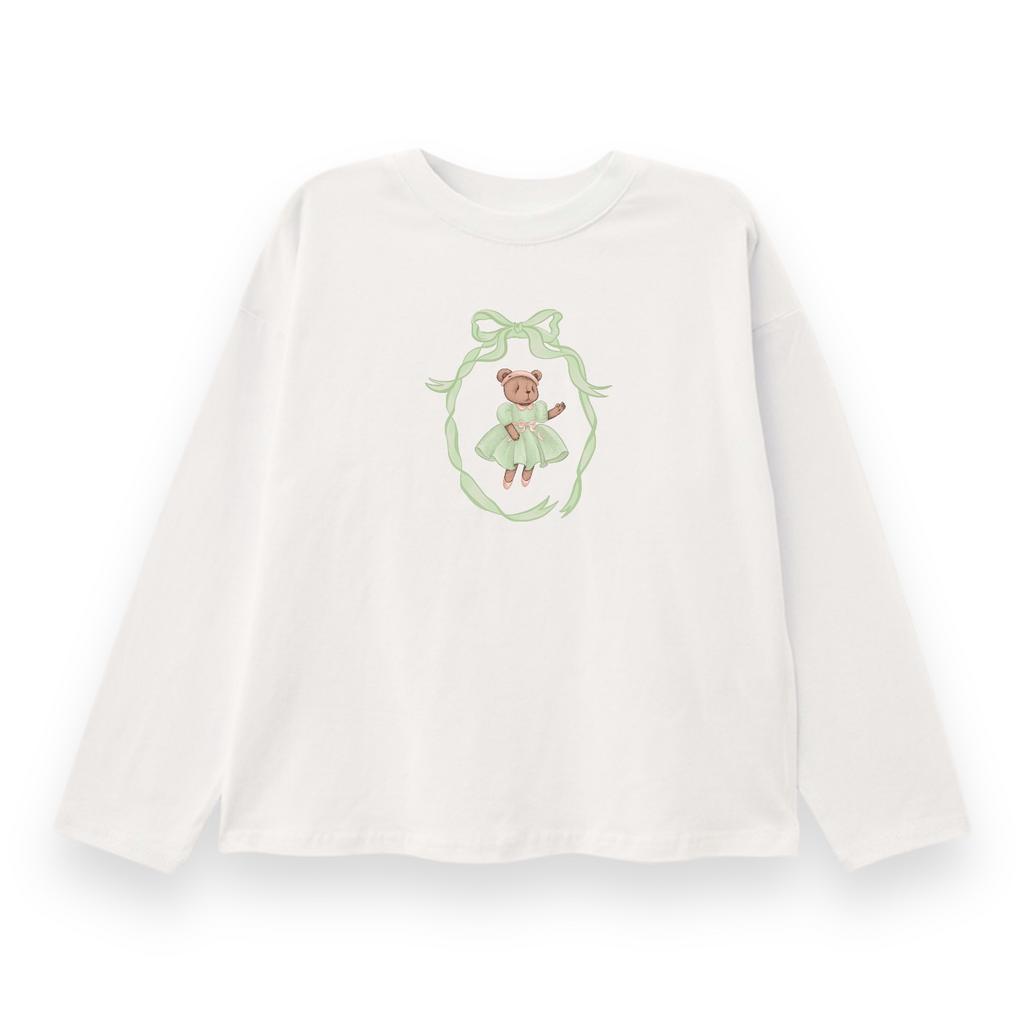 Лонгслив молочный  Bonny Vintage Pistachio