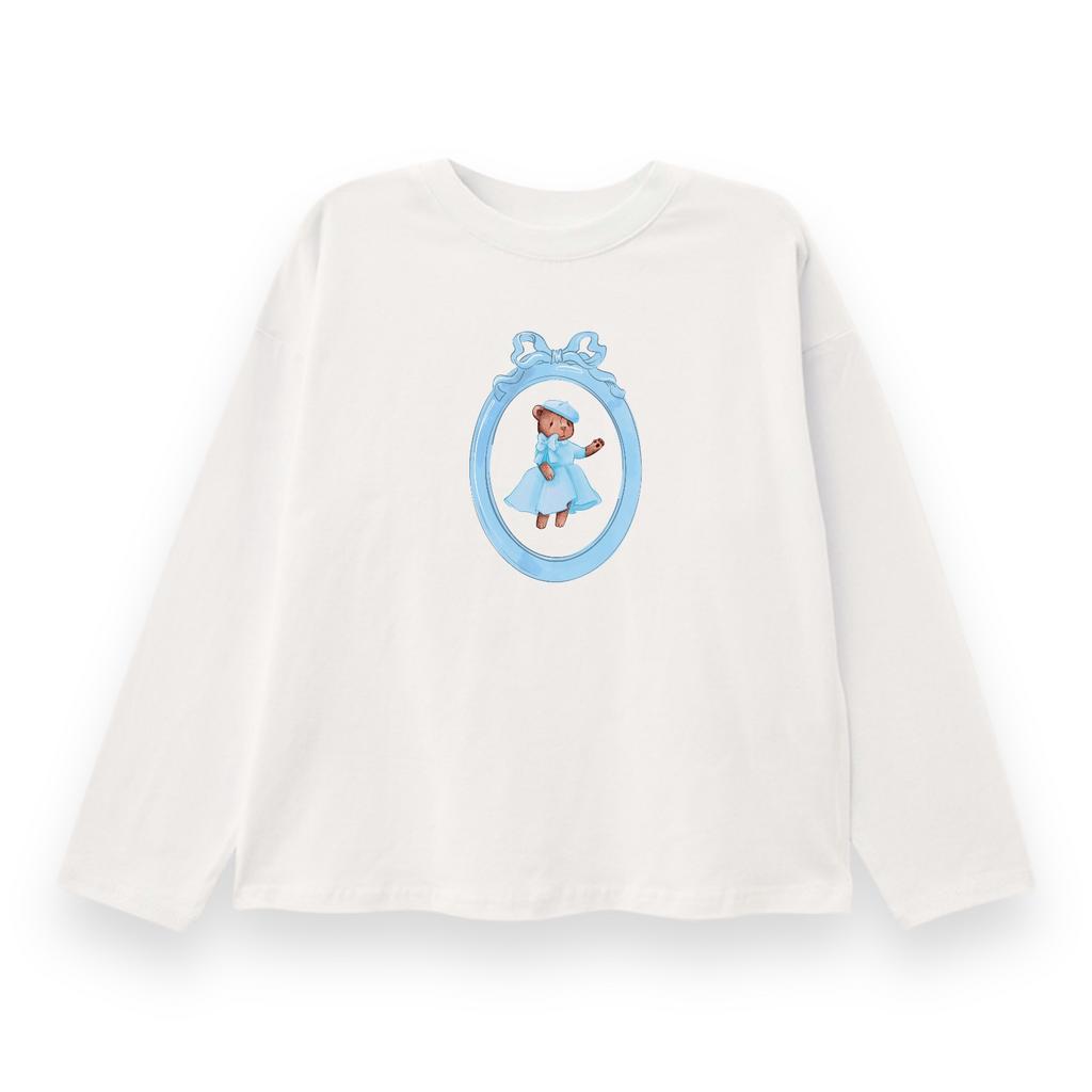 Лонгслив молочный  Sofia Blue