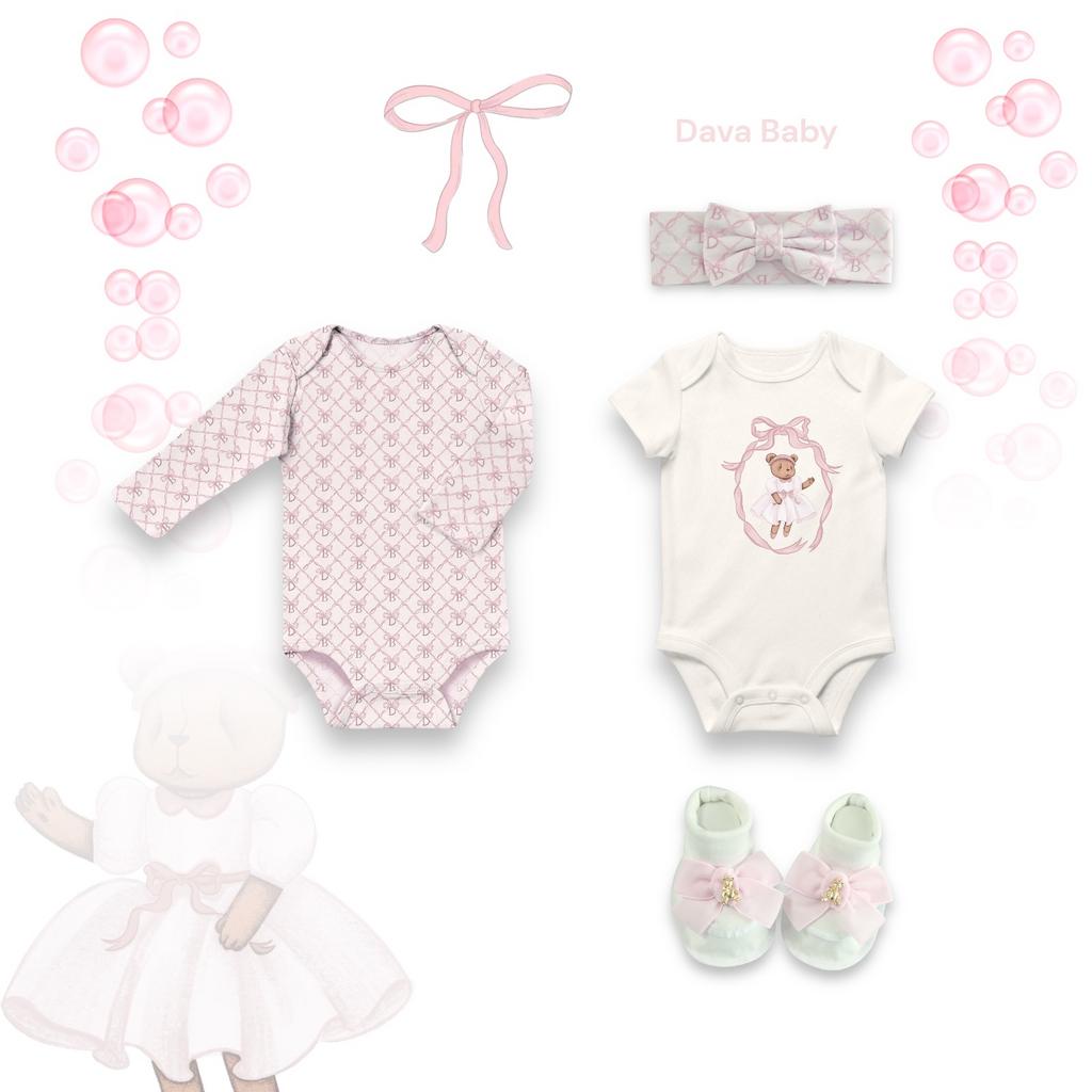 Комплект Dava Baby для малышей цвет: розовая пудра