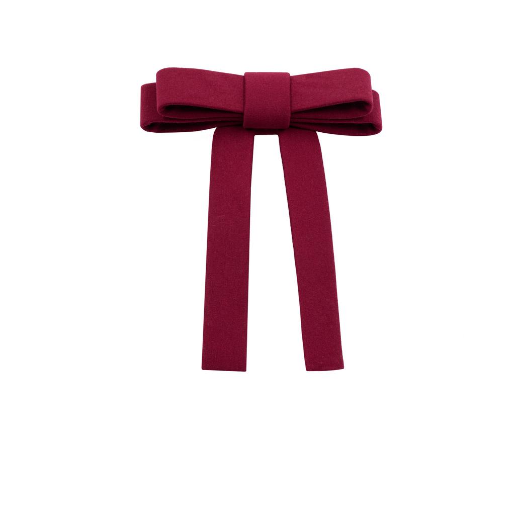 Бант  на заколке "Chic Bow" цвет: бургунди