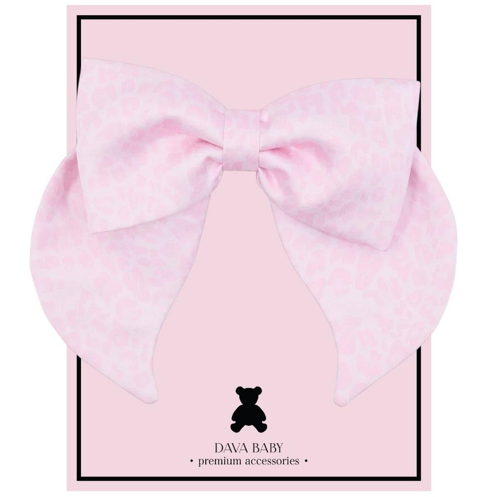 Бант на заколке Lovely/Leopard Liggt Pink