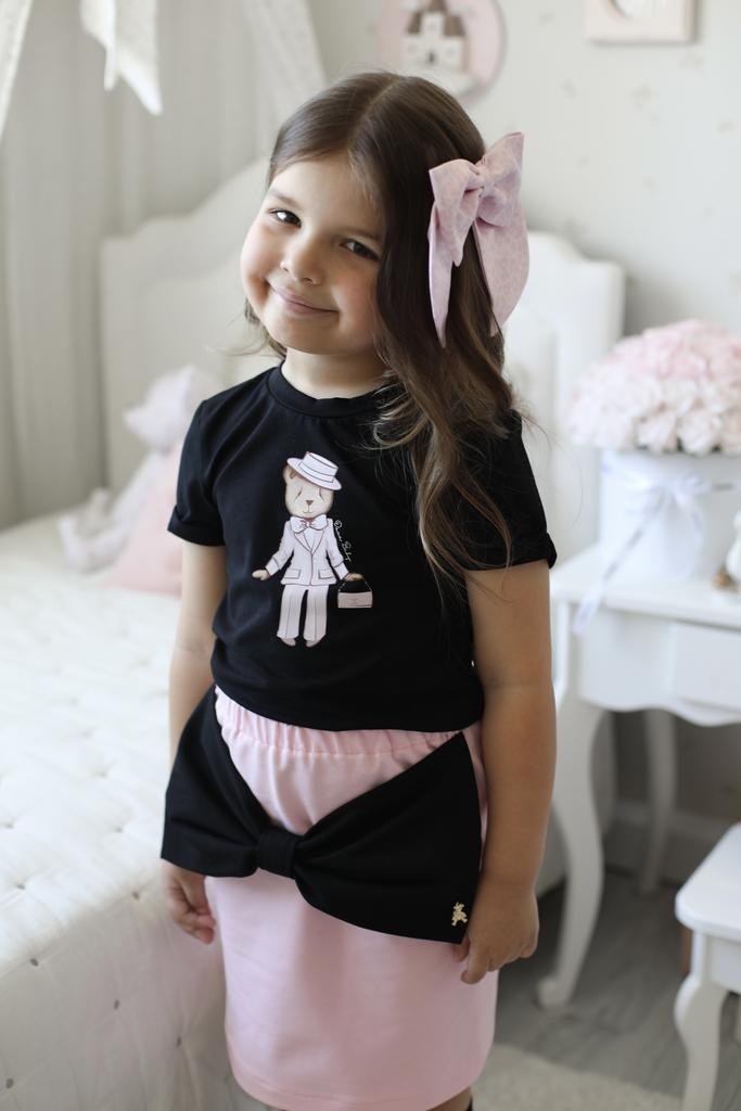 Футболка "Mr's Vivienne" цвет: черный/розовый