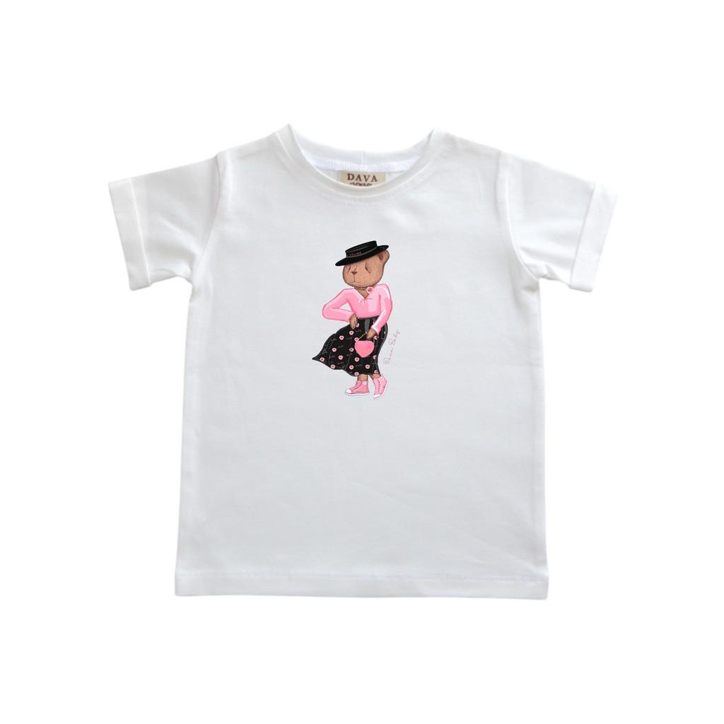 Футболка "Mia Rose Black" цвет: айвори