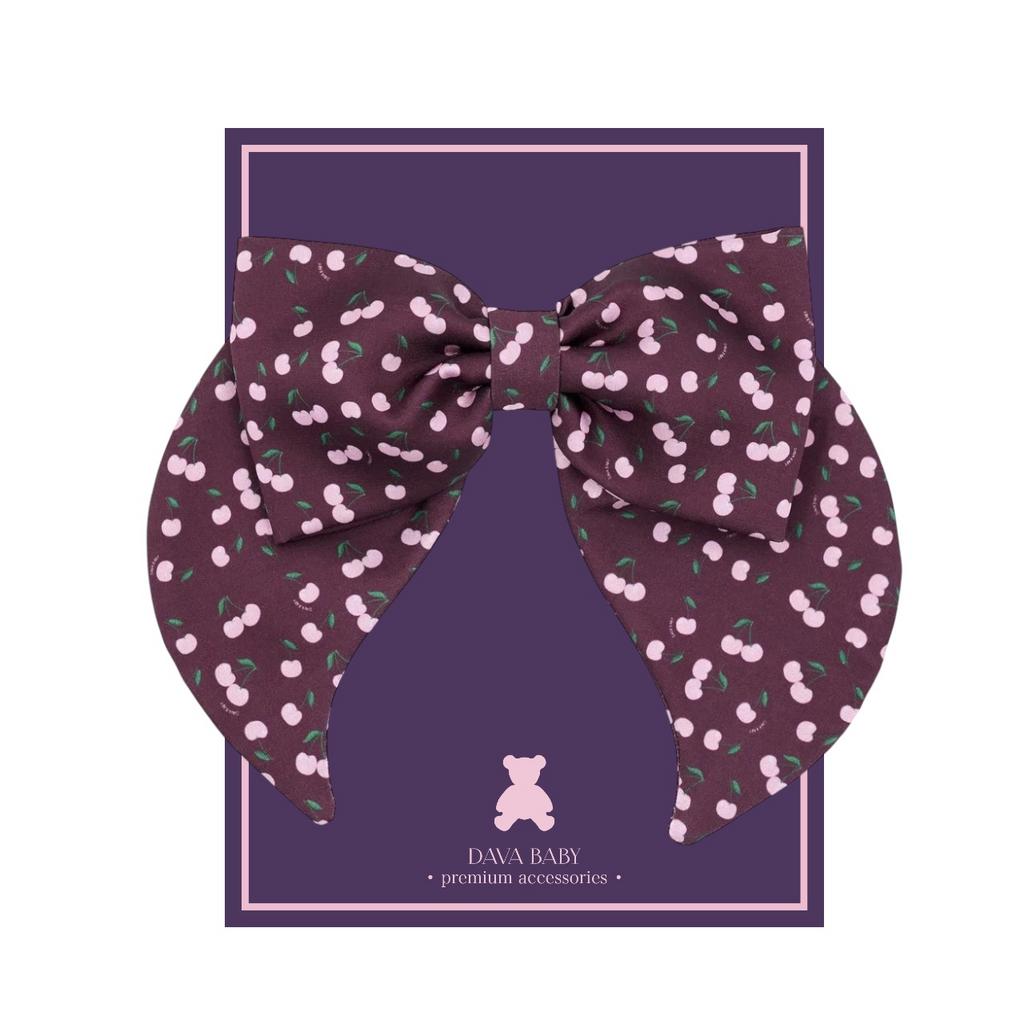 Бант на заколке «Lovely Cherry »  цвет: вишневый