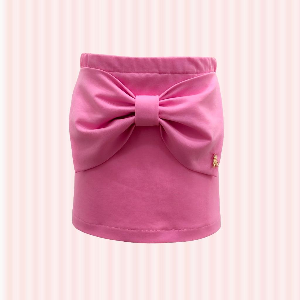 Юбка CHIC BOW цвет: ярко-розовый