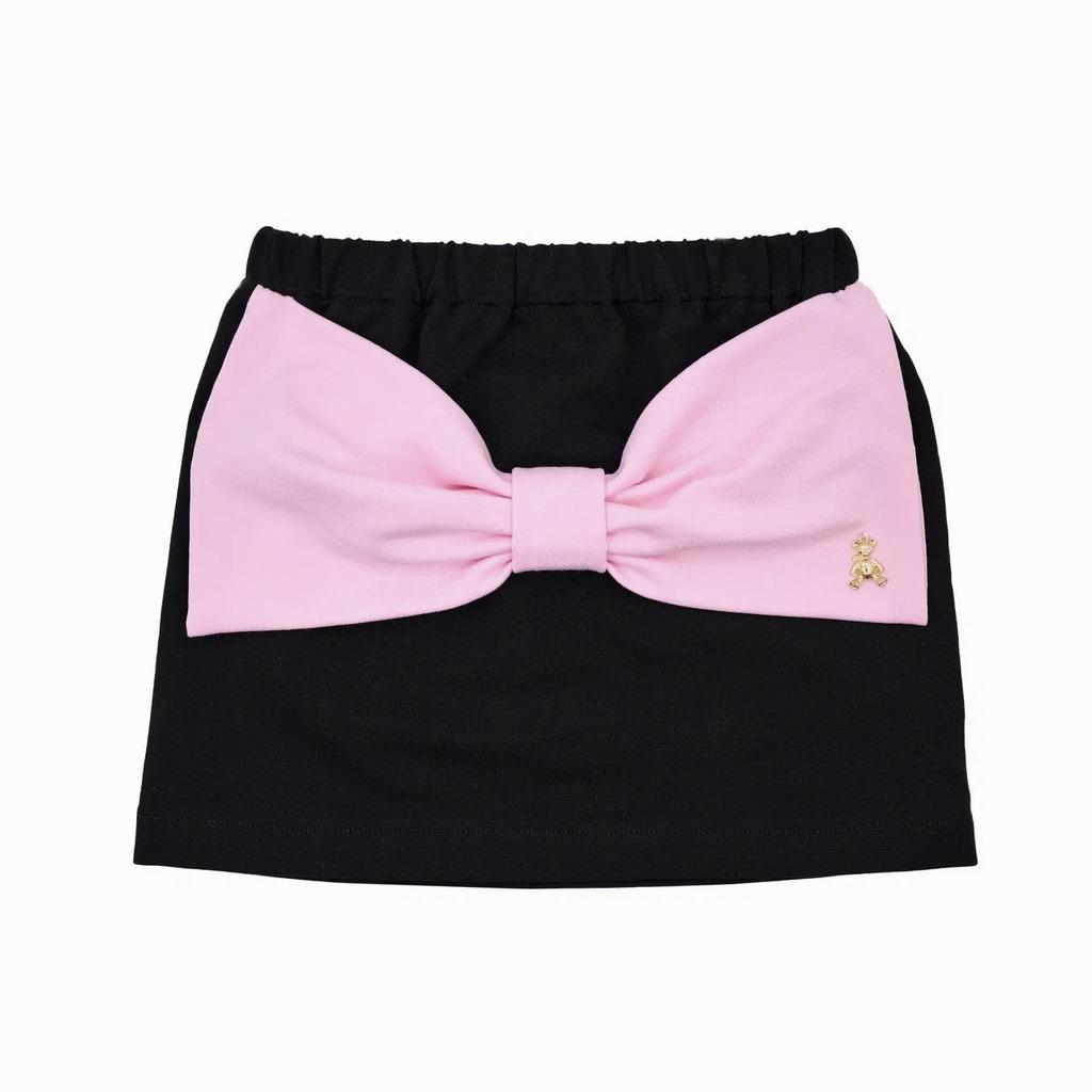 Юбка CHIC BOW цвет: черный/розовый бант