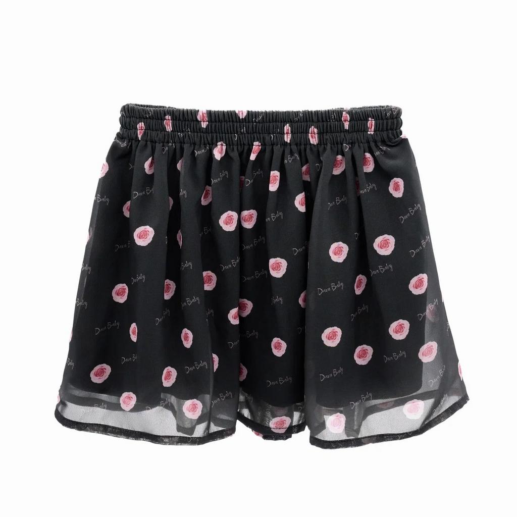 Юбка шифоновая ROSE цвет: чёрный