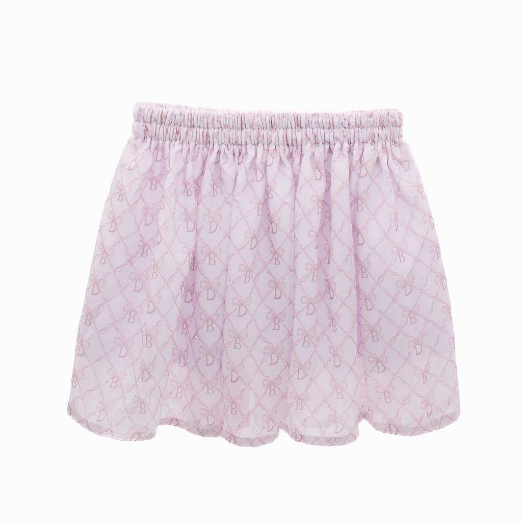 Юбка mini Dava цвет: розовая пудра