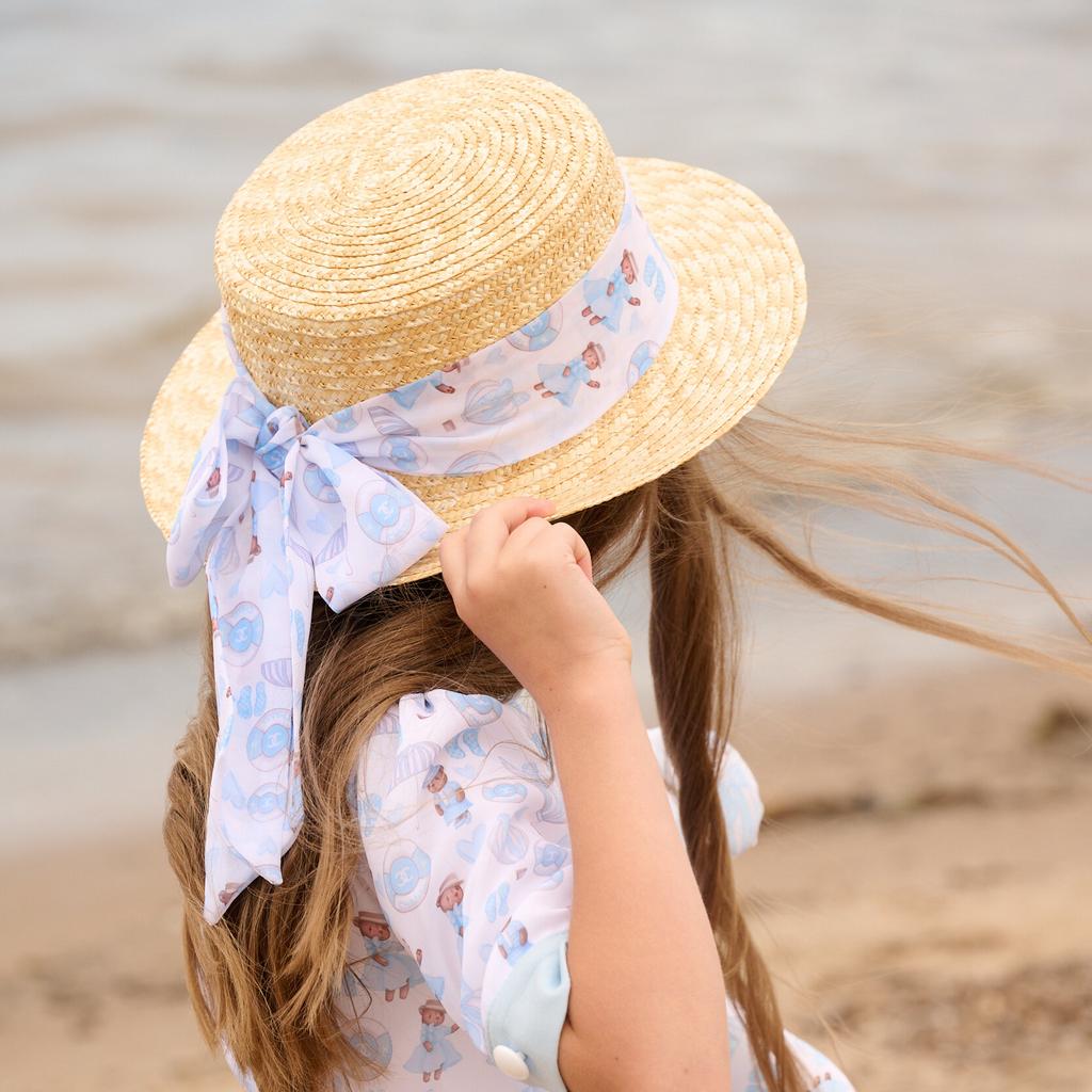 Шляпа-канотье "Summer Love" цвет: голубой