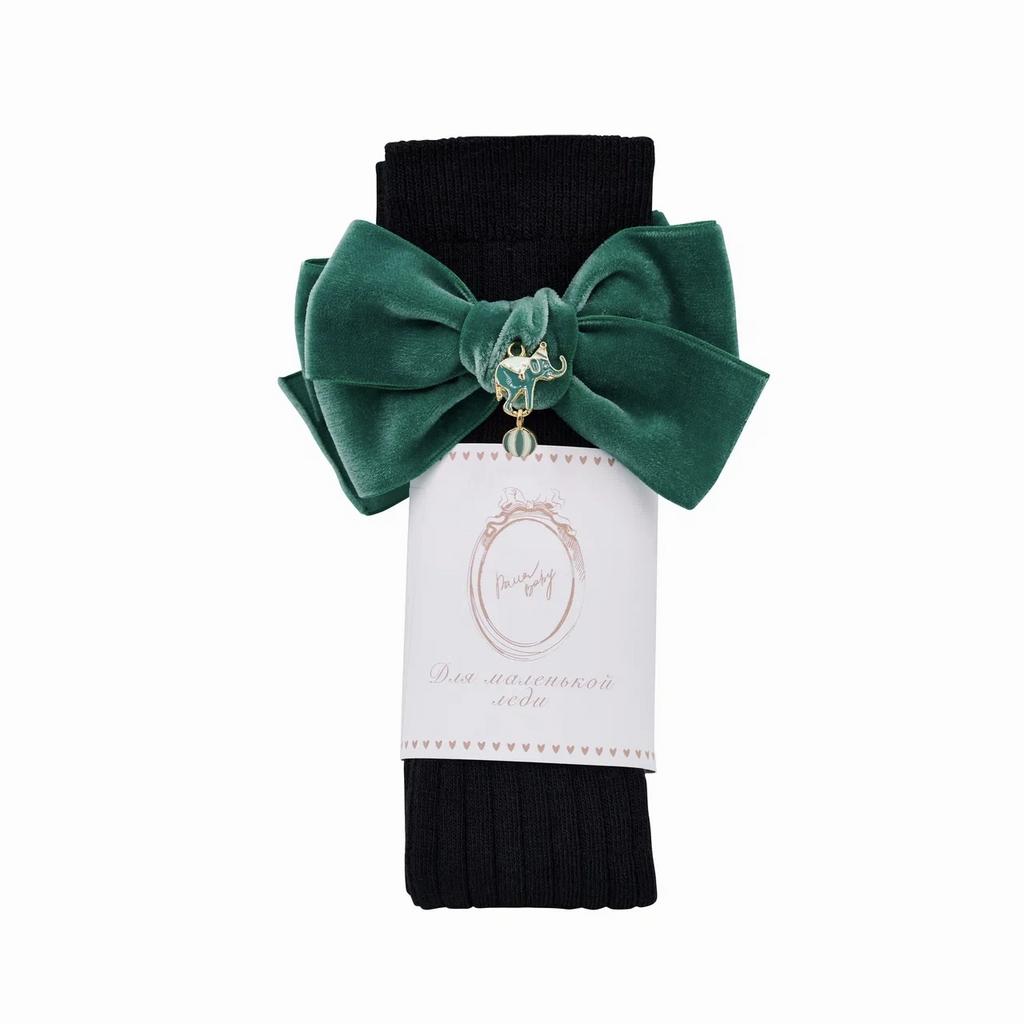 Гольфы RIB "Circus elephant " цвет: черный/зеленый