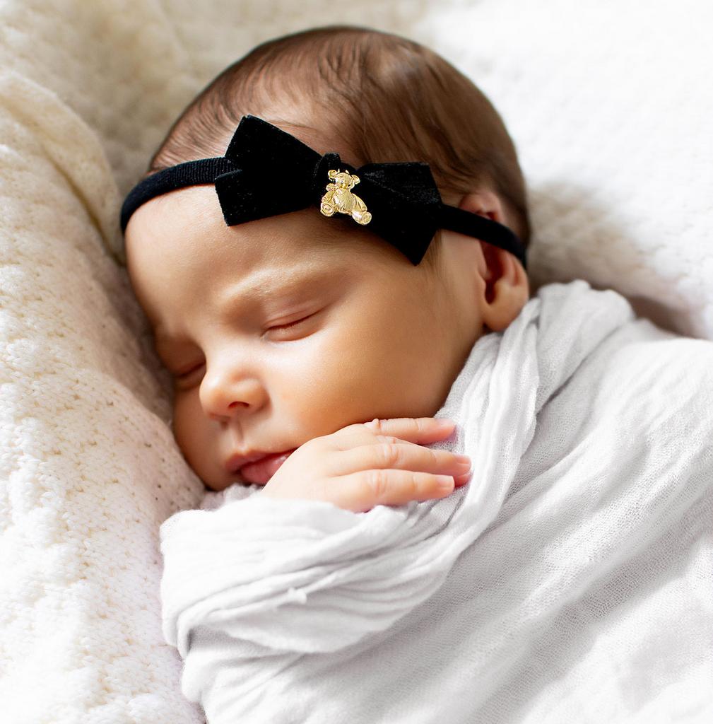 Повязка "Золотой мишка"  newborn  цвет: черный