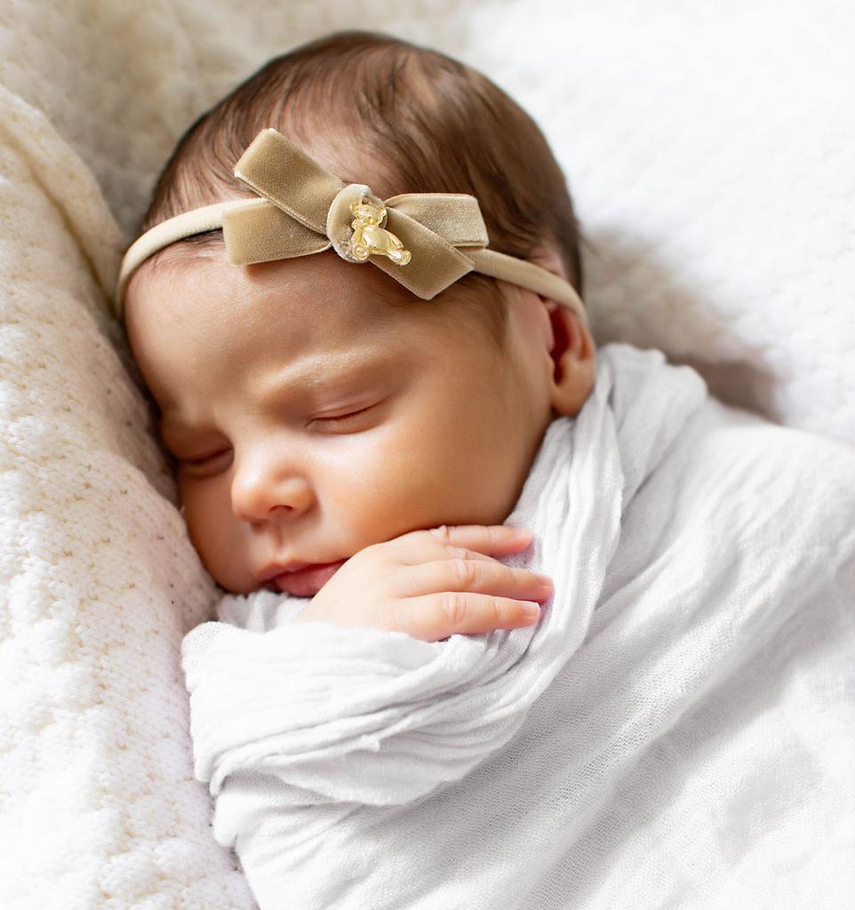 Повязка "Золотой мишка"  newborn  цвет: бежевый