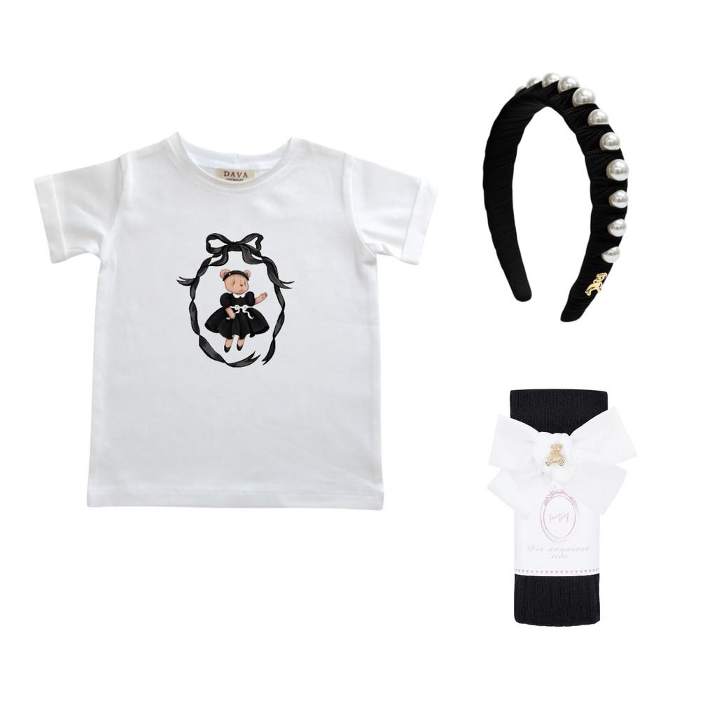 STOCK 81 Комплект размер 122 см Bonny Vintage футболка + ободок + гольфы