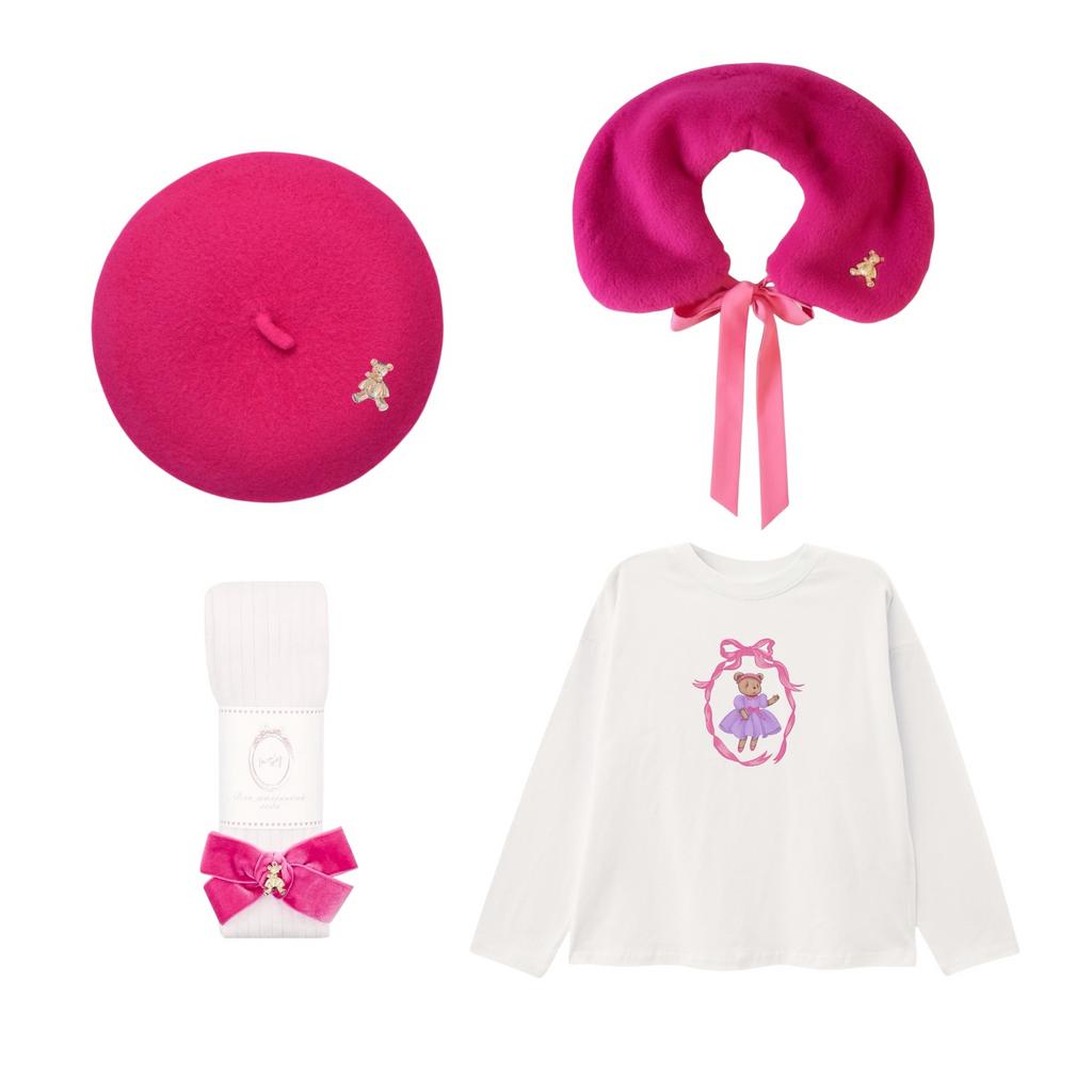 Подарочный набор SALE "Bonny Vintage" с воротником из экомеха 110-116 см