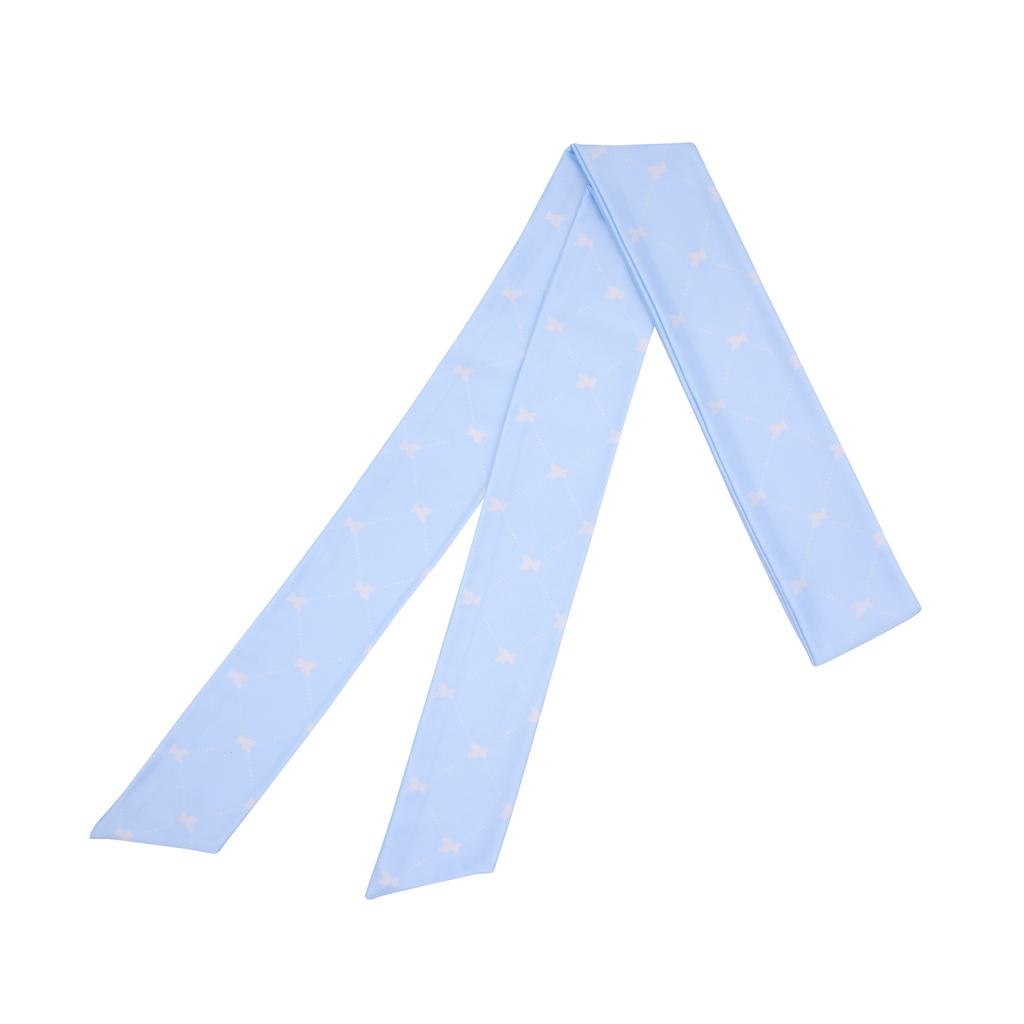 Лента твилли DAVA BEAR COLOR цвет: голубой/белый