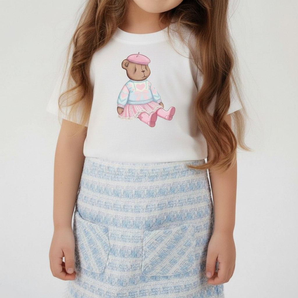 Футболка Bear and Bloom , цвет: айвори