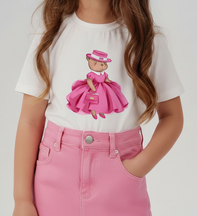 Футболка Royal Teddy Pink , цвет айвори