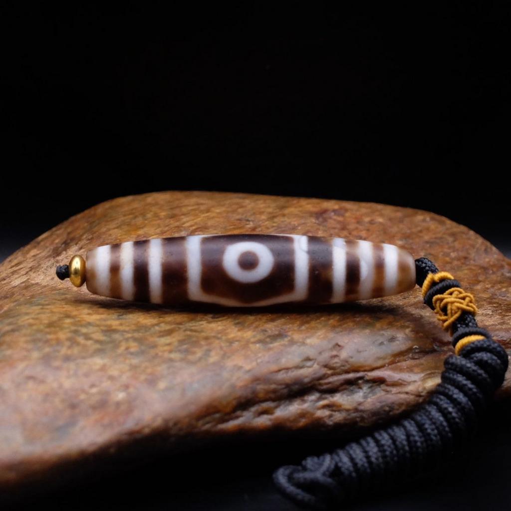 Бусина дзи 3 глаза №44