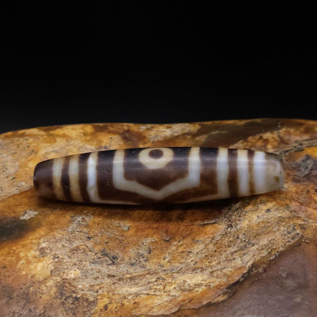 Бусина дзи 3 глаза №51