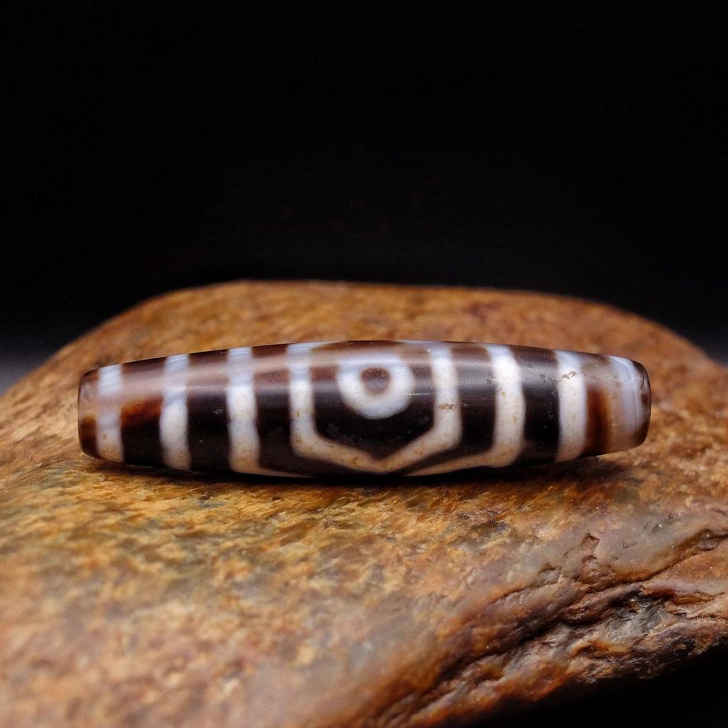 Бусина дзи 3 глаза №88