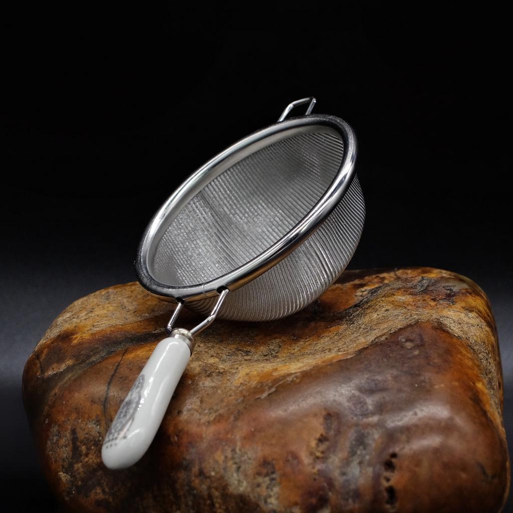 Чайное сито малое с белой ручкой