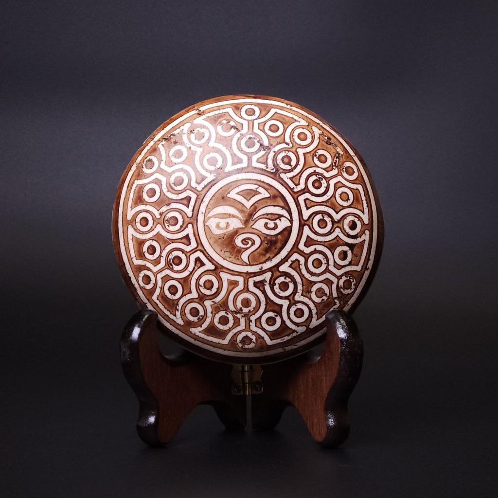 Алтарный диск дзи 72 глаза и глаза Будды