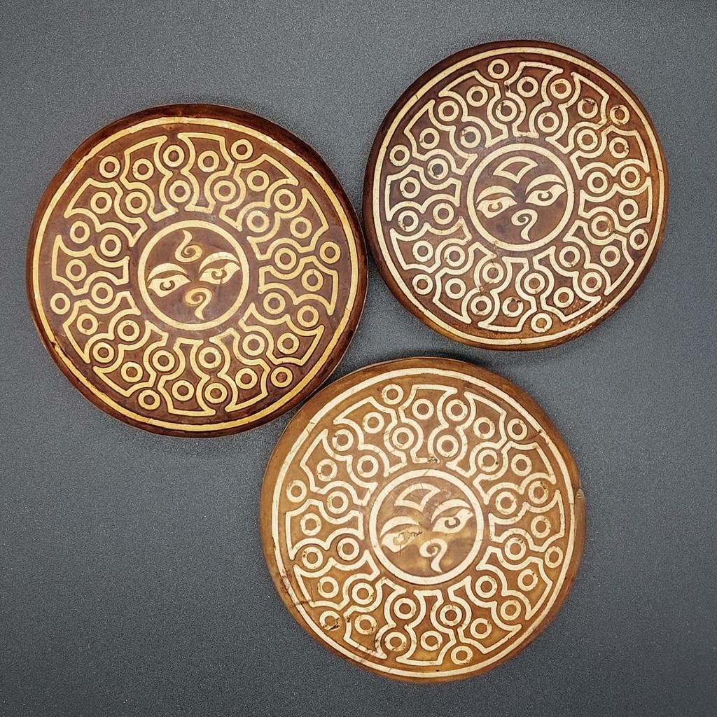 Алтарный диск дзи 72 глаза и глаза Будды