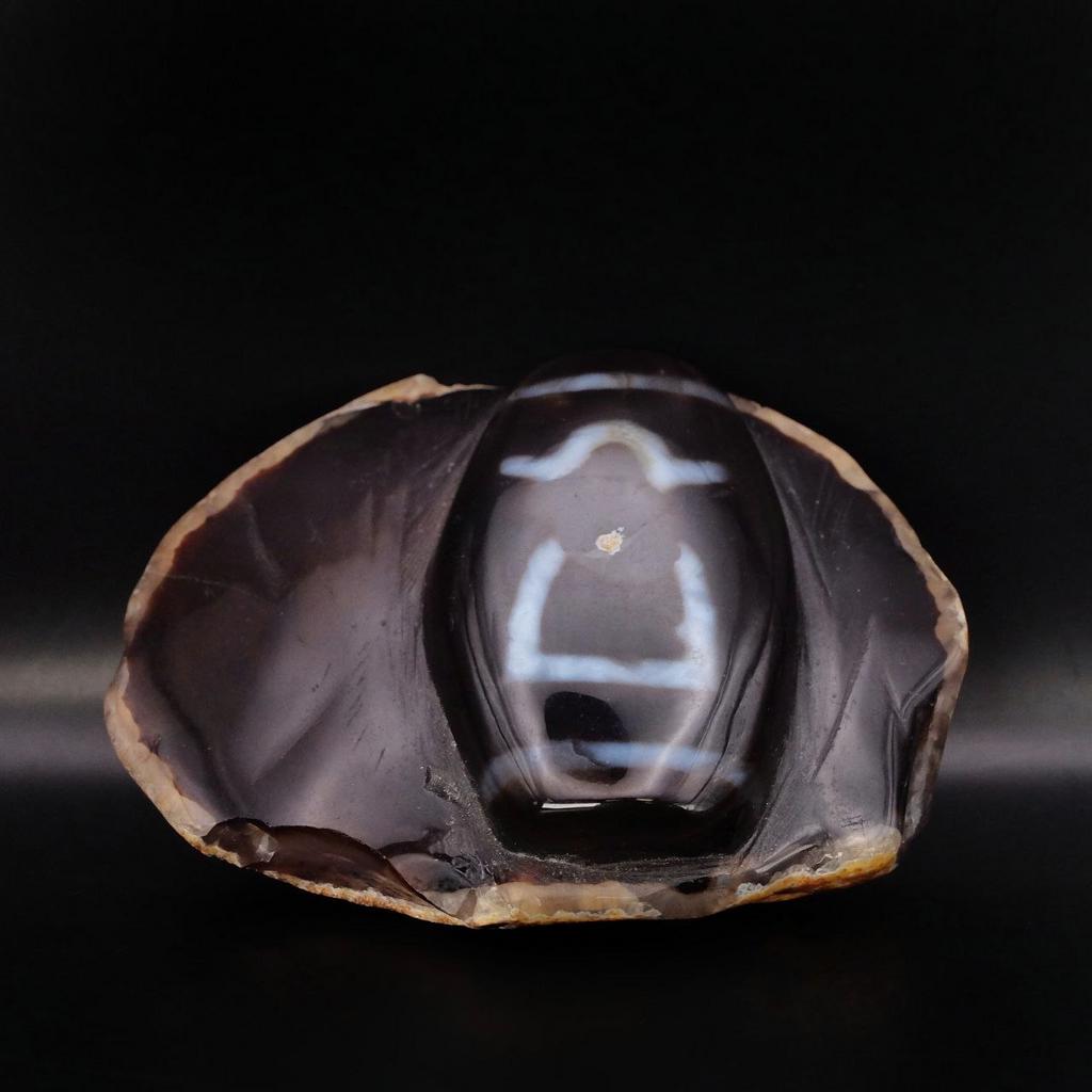 Алтарная дзи на камне "изображение Куберы" N°3