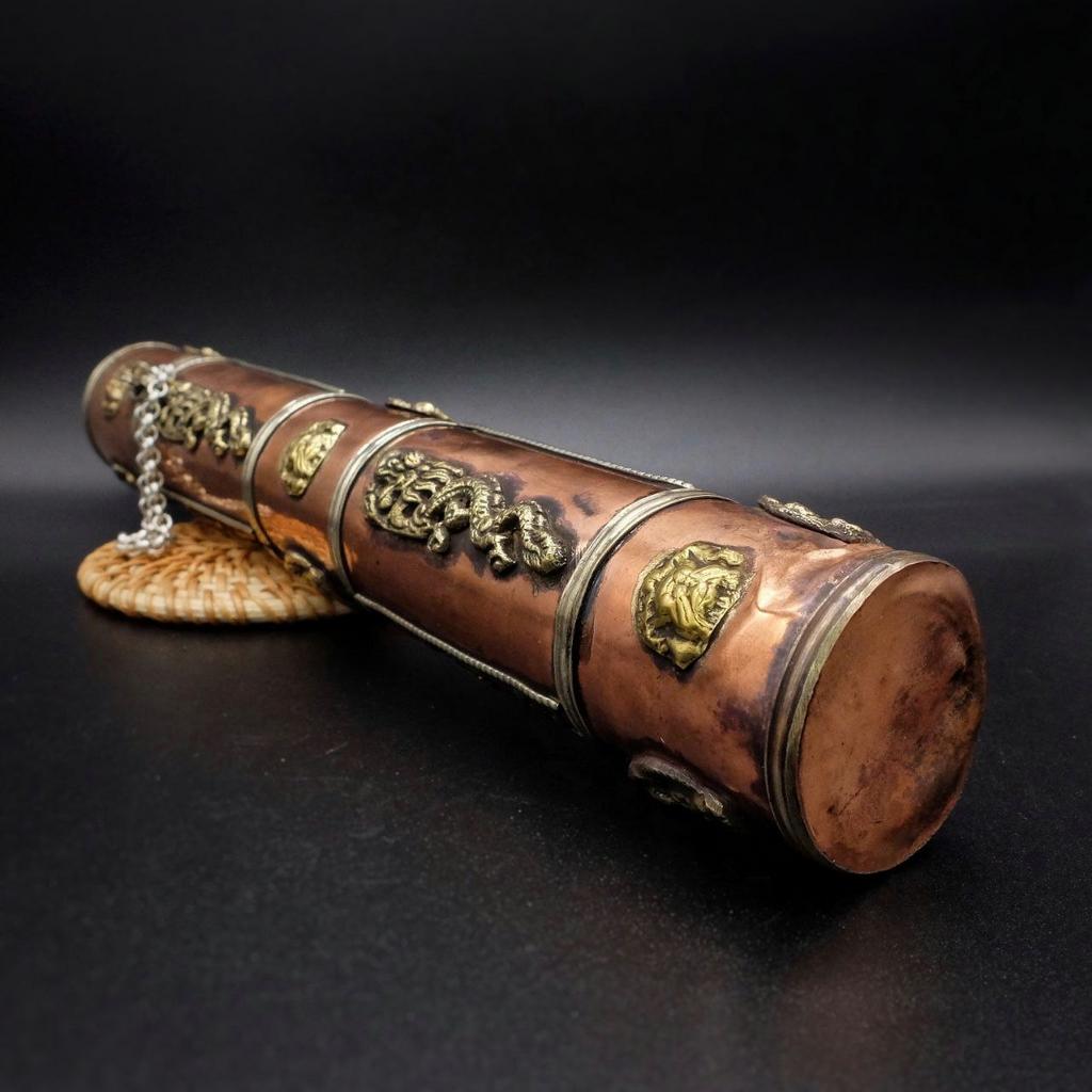 Тубус для благовоний из бронзы