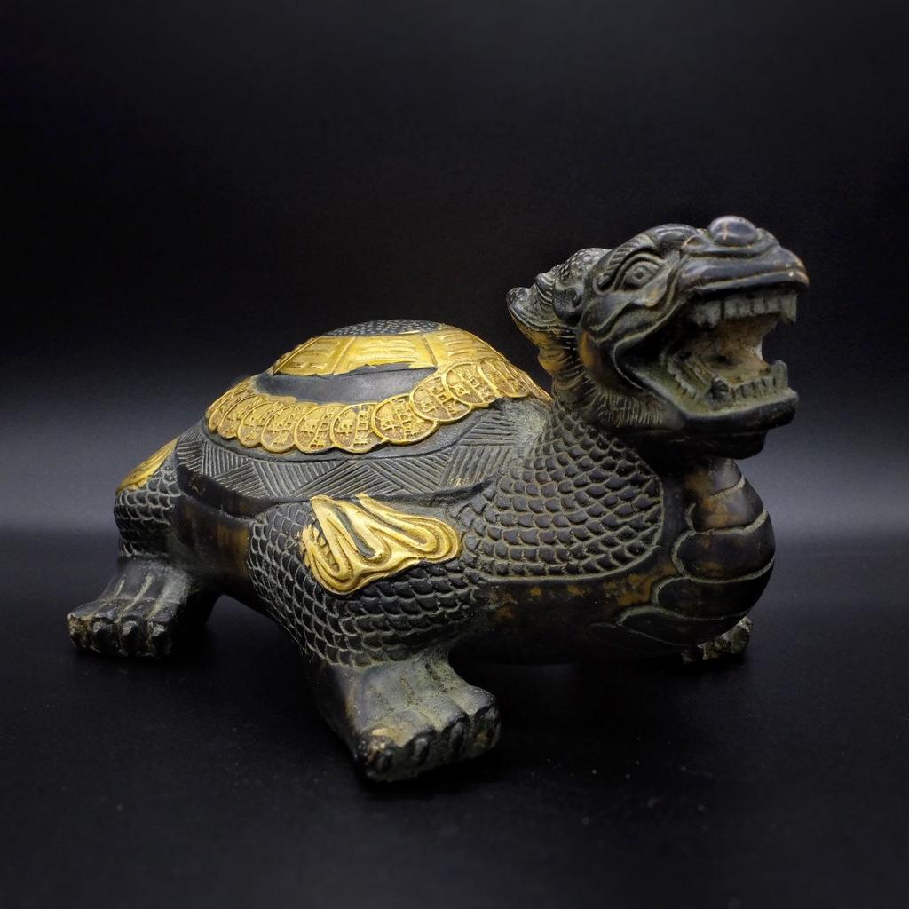 Драконовая черепаха из бронзы