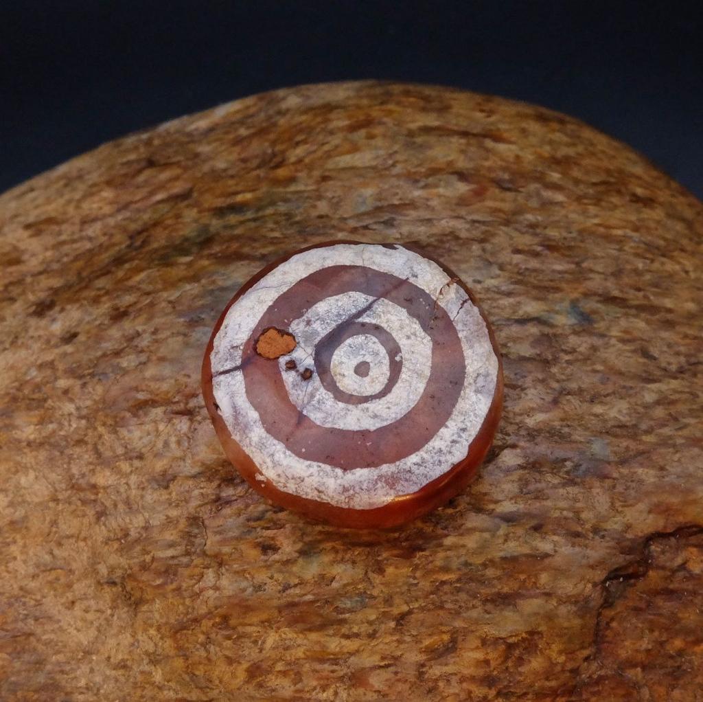 Бусина Дзи Солнце старинная