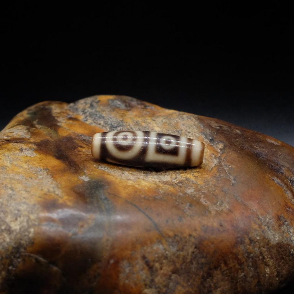 Бусина Дзи Двойные Земля Небо N°15 original