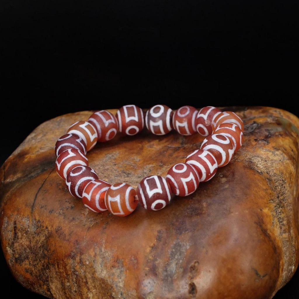 Браслет из бусин Дзи Земля Небо