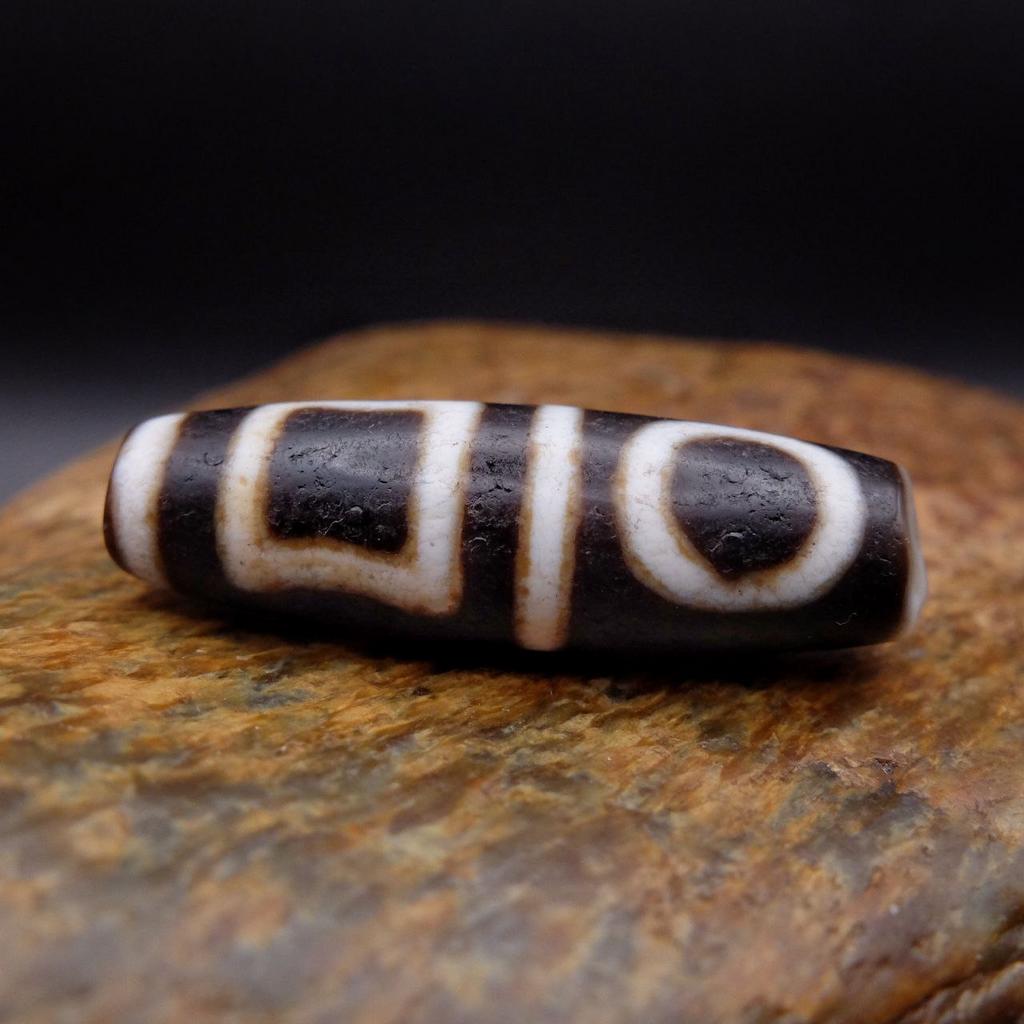 Бусина Дзи Двойные Земля Небо N°17