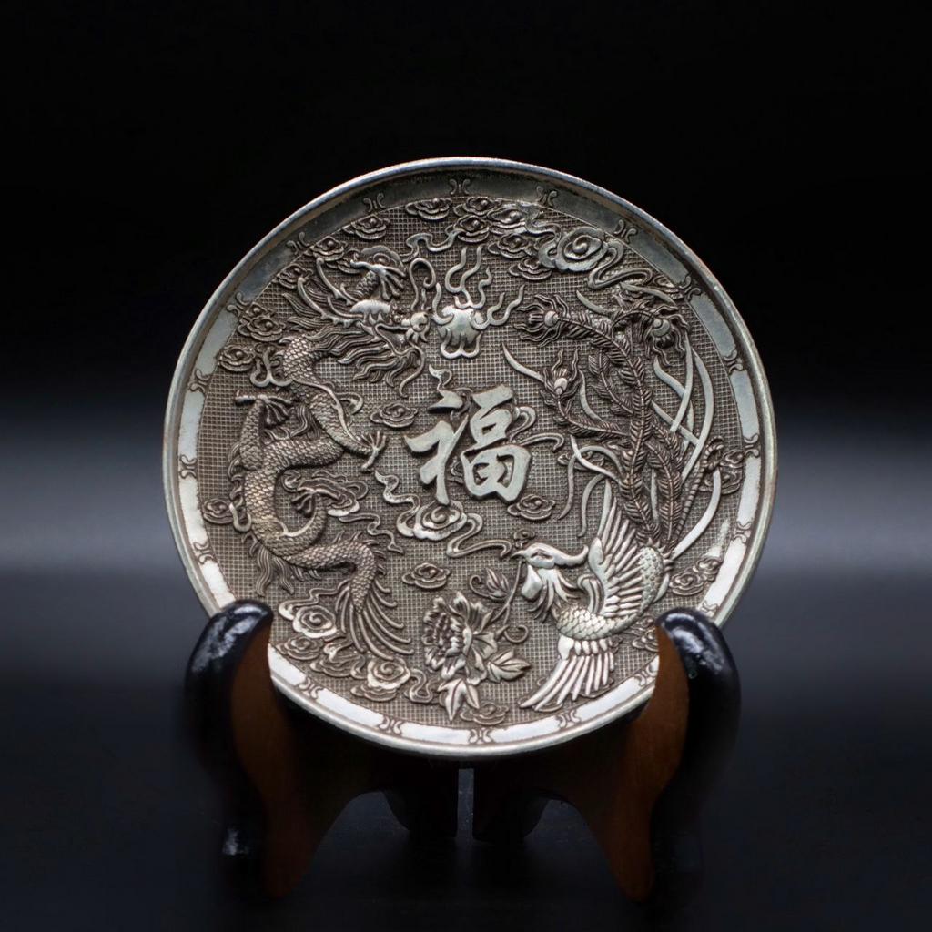 Тарелочка для подношений дракон и феникс