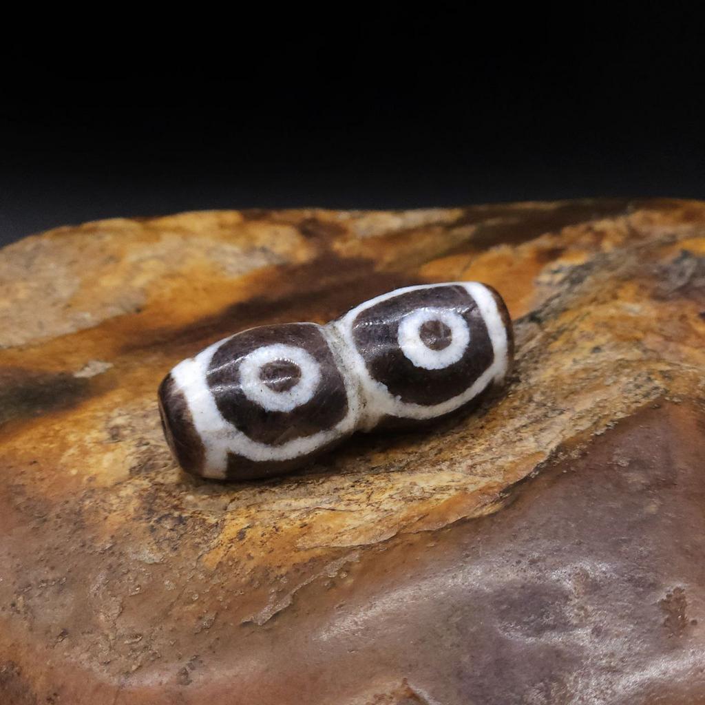 Двойная Бусина Дзи 4 глаза N°30